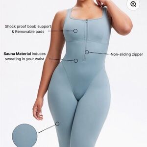 Women's Gray Sauna Shapewear Bodysuit